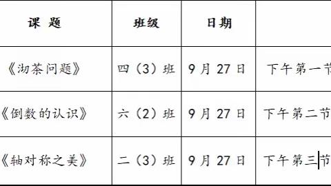 数学有温度 课堂有深度                     ——记2023年秋季石镇小学“教、学、评”一体化数学课堂教学比赛