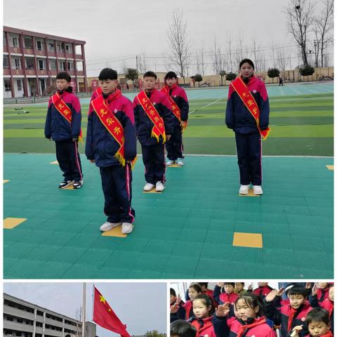 李庄镇中心小学《学雷锋 树新风》升旗仪式