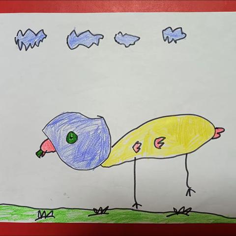 中班绘画《可爱的小鸡》