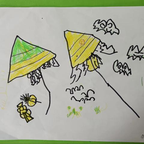 中班绘画《春天的风筝》
