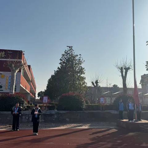 冬至暖情，少年立志——田村小学五二班升旗仪式圆满举行 ‍ ‍