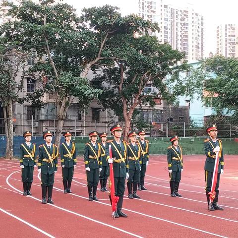 海口市第一中学龙华校区初中部十九周升旗仪式