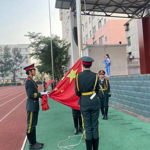 [海口一中组宣部]海口市第一中学 初中部龙华校区 第五周升旗仪式