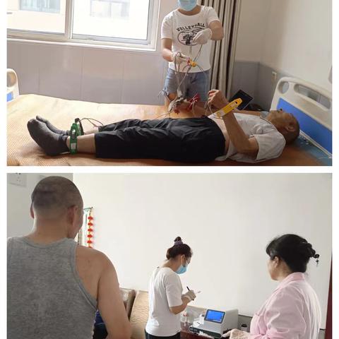 周至县广济镇卫生院为广济敬老院65岁以上老人健康体检