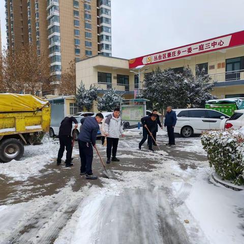 瑞雪纷飞铺锦花 扫雪除冰启新程