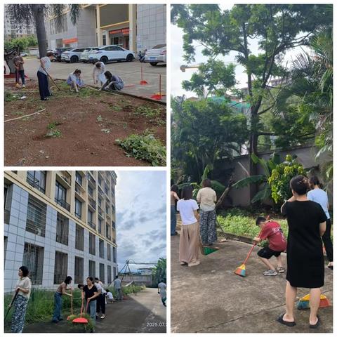 县计生中心周末开展卫生大扫除活动