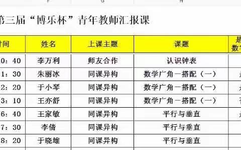 青年教师汇报课—四年级数学