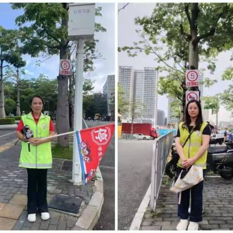 605班家长义工：风雨无阻守平安