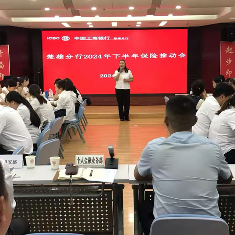 楚雄分行组织召开2024年下半年保险推动会