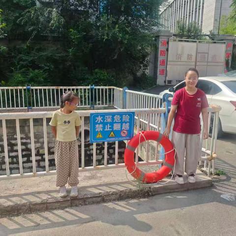 无影山街道后黄屯社区开展未成年人防溺水宣传活动