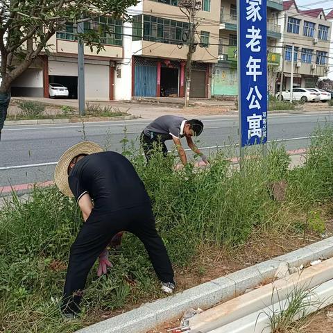 【我为群众办实事】 清理路边杂草 美化道路环境
