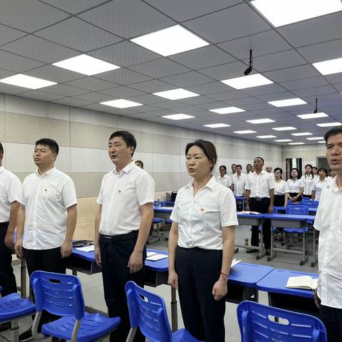 皂头镇中心小学党支部开展七一主题党日活动