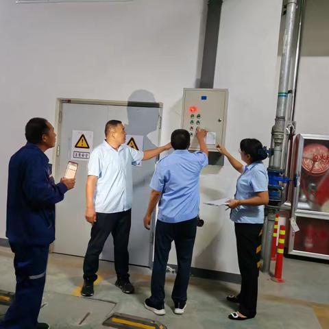 石蜡社区联合物业开展地下车库防汛安全隐患排查活动