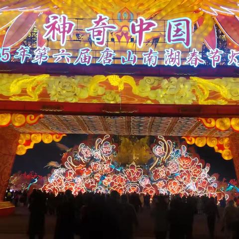 观灯游湖赏明月