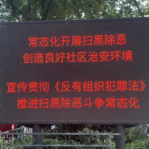 聚贤社区开展《反有组织犯罪法》宣传活动