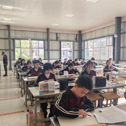宁武县教育科技局2024年第八届校园文化艺术节学生书画比赛总决赛——宁武一中赛场纪实