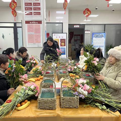 泗阳城中举办中高端客户插花活动