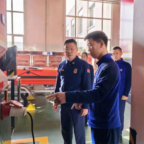 理清思路 传教方法——大队包靠干部王冰深入悦东消防站检查指导工作