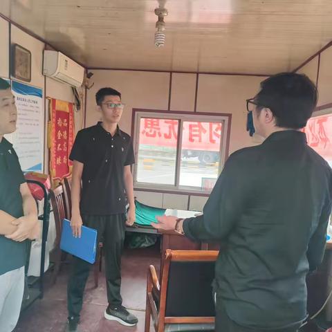 【馆陶服务区】中心资产科胡献智、黄亮一行到馆陶服务区督导检查