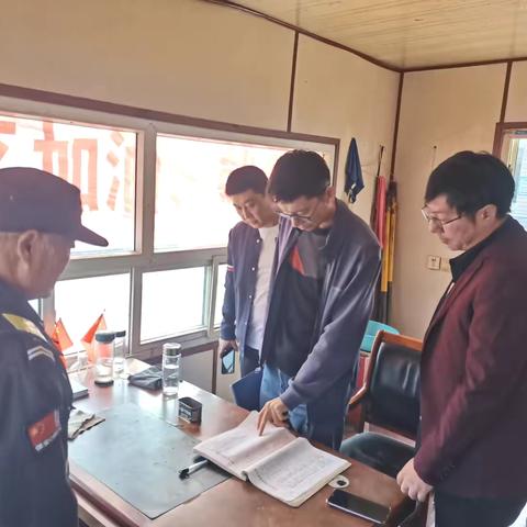 【馆陶服务区】中心资产科胡献智、黄亮一行到馆陶服务区督导检查
