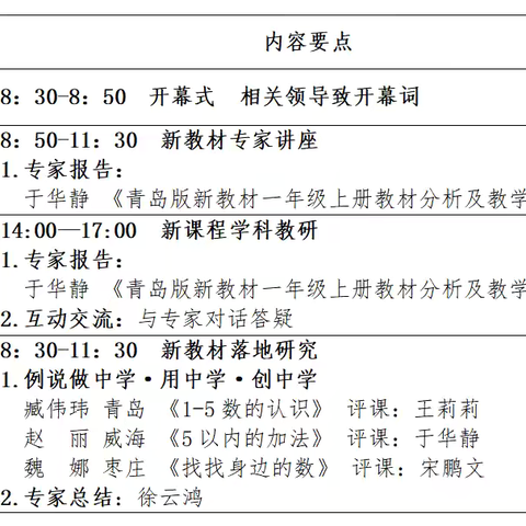 聚焦新课标，共研新教材——临盘街道办事处为民小学参加小学数学新教材使用暨教研员培训会活动记录