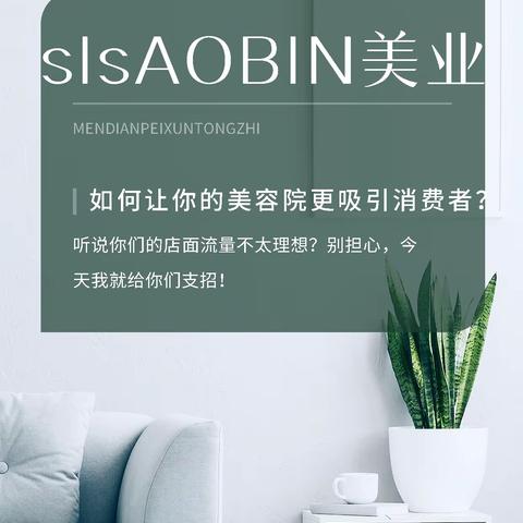 如何让你的美容院消费者不断增多【slsAOBIN三美】