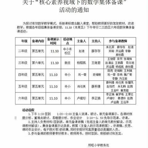 以教研之光照亮数学之路——四年级数学集体备课活动