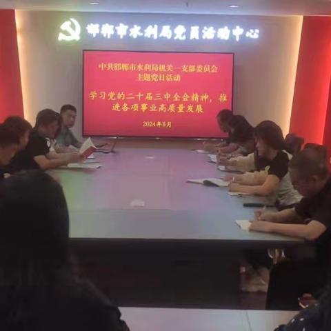 局机关一支部开展“学习党的二十届三中全会精神，推进各项事业高质量发展”党日活动