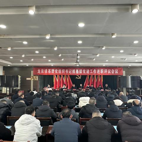 龙泉镇召开基层党组织书记抓基层党建工作述职评议会