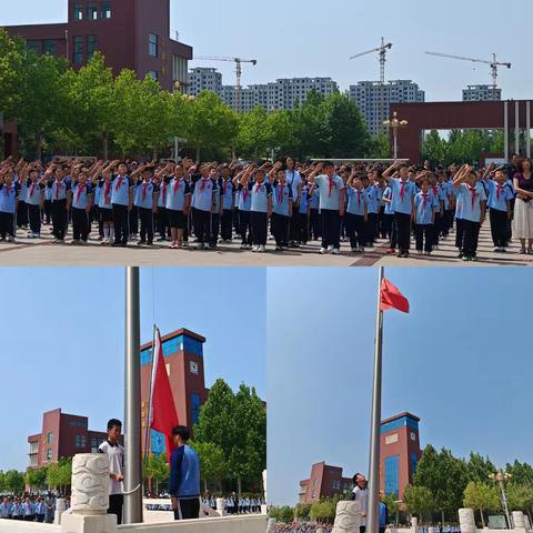 端午粽香传千里，家国情怀永流长——滨城区第八中学小学部第十六周升旗仪式