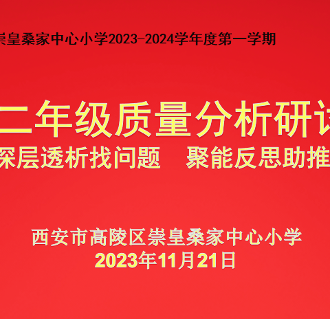 精准分析提质量 ，反思调整促成长——一、二年级教学质量分析研讨会小记