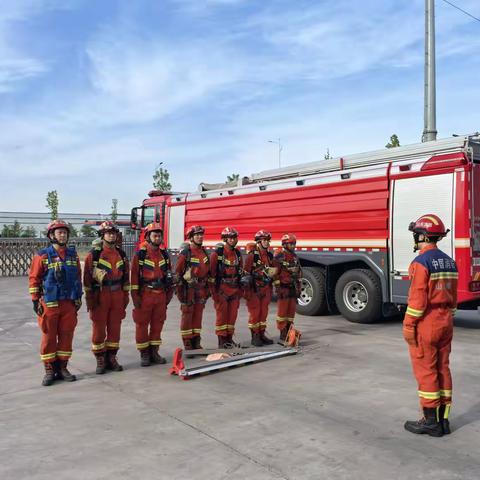 以练促战 实战实训——大业消防救援站积极开展地下有限空间救援专项训练