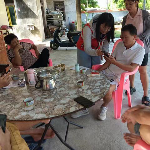 新龙镇网格员开展打击非法集资宣传