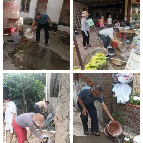 新龙镇部道村振兴工作队防控“两热”持续开展环境卫生整治行动、暑期中小学生防溺水宣传发动工作。