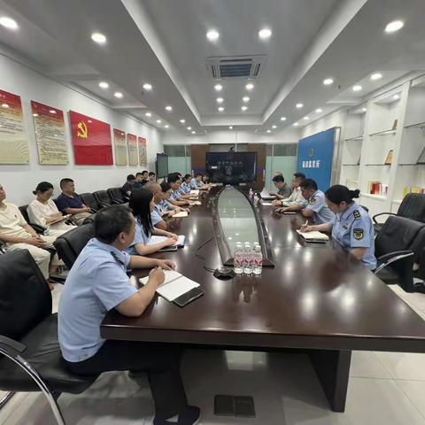 福田局党组成员、副局长贺振华同志带队到福田所召开人事干部会议