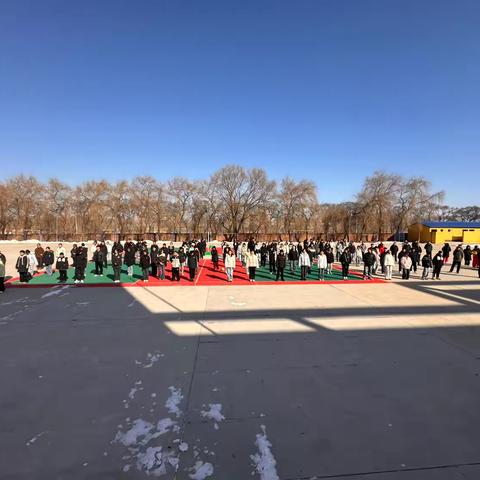 积跬步，养习惯，向未来 ‍榆树市刘家镇中学校新学期第一周升旗仪式 ‍
