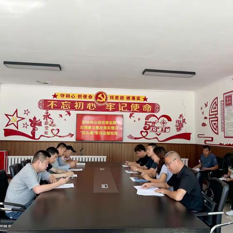 抓实“回头看”赋能“向前走” ——塔尔根林场党支部严格落实局党委巡察反馈意见整改落实情况“回头看”专项监督检查