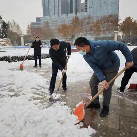 以“雪”为令  我为先锋--邯郸市林业局第三支部开展清雪志愿服务活动