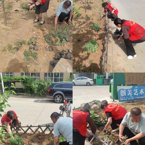 【钢城街道馨和社区】开展“社企携手 共建绿色家园”主题种花、植树活动