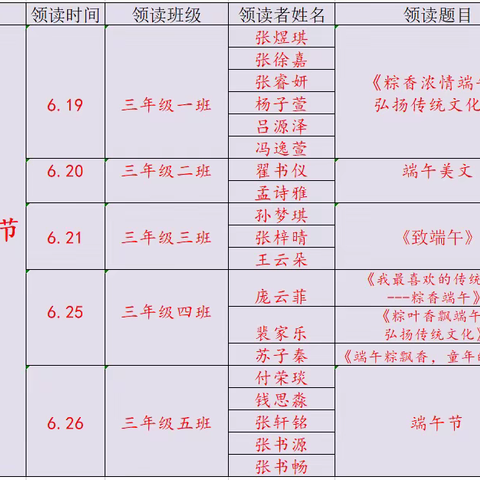 古韵今风诵端午，传统文化润童心——记凤台学校第六季“领读者活动”第二十一期