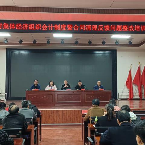 三原县农村集体经济组织会计制度暨合同清理反馈问题整改培训会