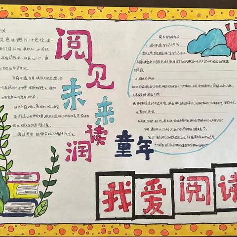 阅读越快乐，阅读伴成长——中石小学“快乐阅读”手抄报比赛