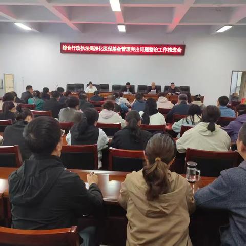 黎城县综合行政执法局召开深化医保基金管理突出问题整治工作推进会