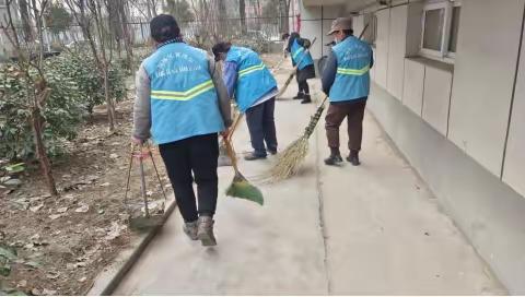 “迎新春 大扫除”钢五区社区清洁专项活动