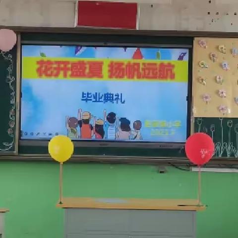 “花开盛夏，扬帆远航”王答学区赵家堡小学六年级毕业典礼