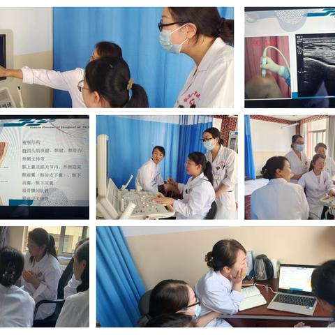超声科组织培训学习膝关节检查并操作