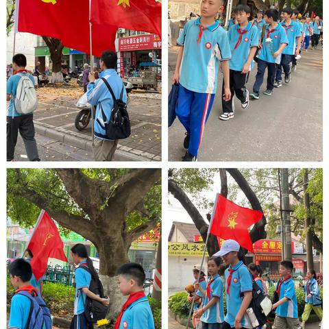 “缅怀革命先烈，弘扬民族精神”——港南区南江小学2024年清明节烈士陵园扫墓活动