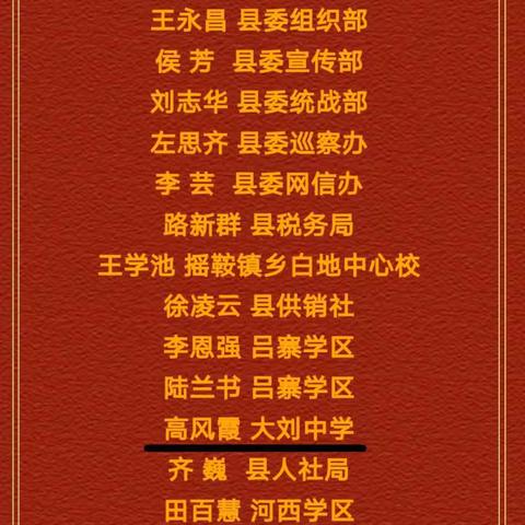 喜报！大刘庄中学三名同志荣获2023年度临西县“学习强国”学习之星荣誉称号