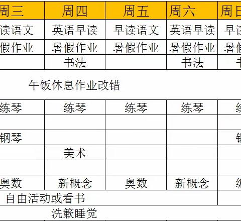 梅湾小学三年级5班唐晟冉快乐暑假，特色暑假作业展示