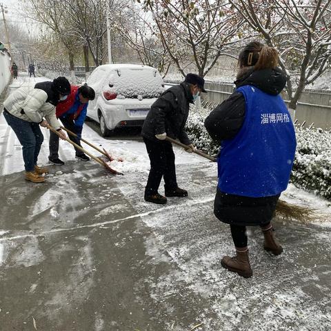 [铁陆守望者]网格员清理积雪，保障出行暖人心